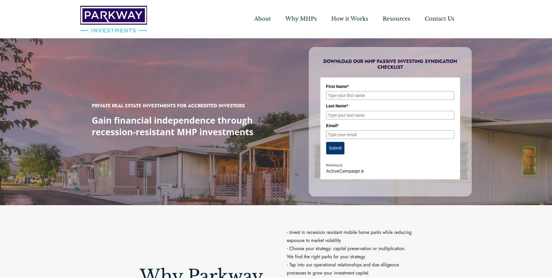 Parkway Investments Project